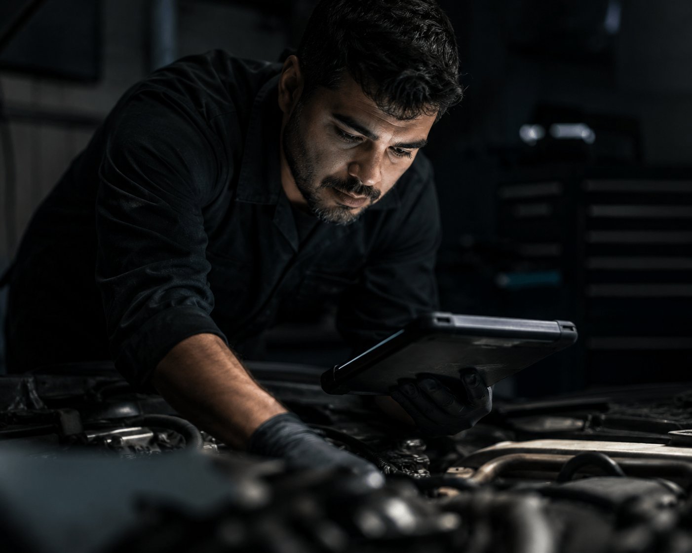 Diagnóstico de ECU em veículo, tela com dados técnicos